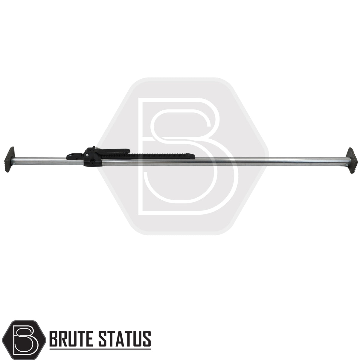 Heavy-duty adjustable load bay cargo bar with ratchet locking system for pickup trucks and vans