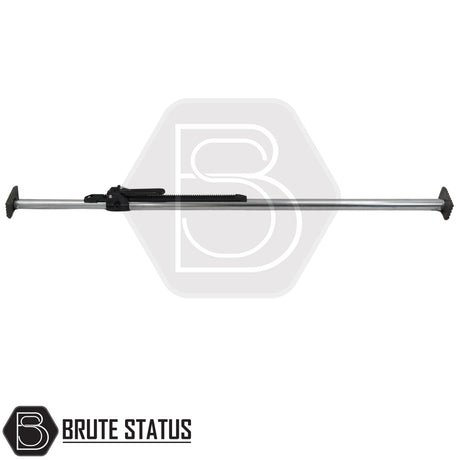 Heavy-duty adjustable load bay cargo bar with ratchet locking system for pickup trucks and vans