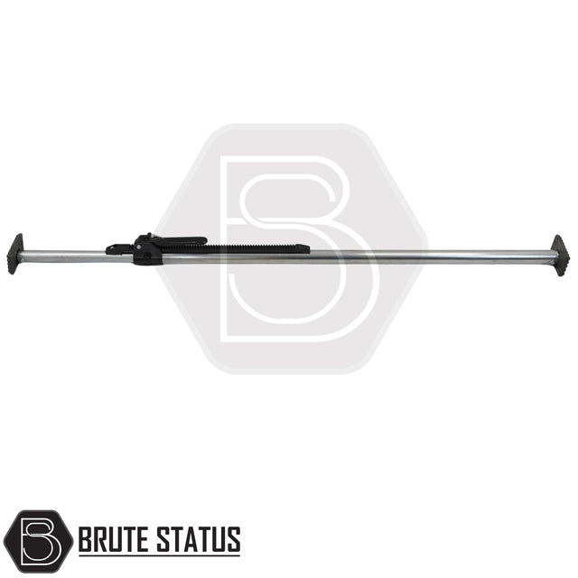 Heavy-duty adjustable load bay cargo bar with ratchet locking system for pickup trucks and vans
