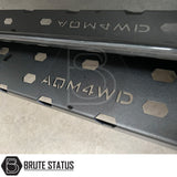 SsangYong Musso 2018-2021 aftermarket side bars carbon steel matte black factory mounting fitment
