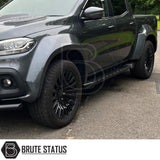 SsangYong Grand Musso 2018-2021 pickup side steps no drilling installation heavy duty steel construction