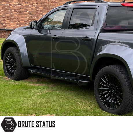 Volkswagen Amarok 2023+ steel running boards heavy duty side steps no LED lights included