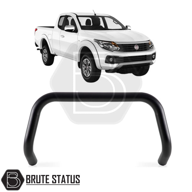 Matte Black A-Bar nudge bar for Fiat Fullback pickup truck (2015–2019), designed for bumper protection and enhanced styling.