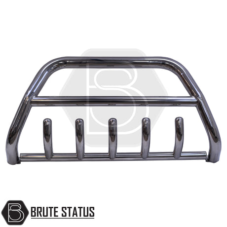 Chrome A-Bar nudge bar for Fiat Fullback pickup truck (2015–2019), designed for bumper protection and enhanced styling.