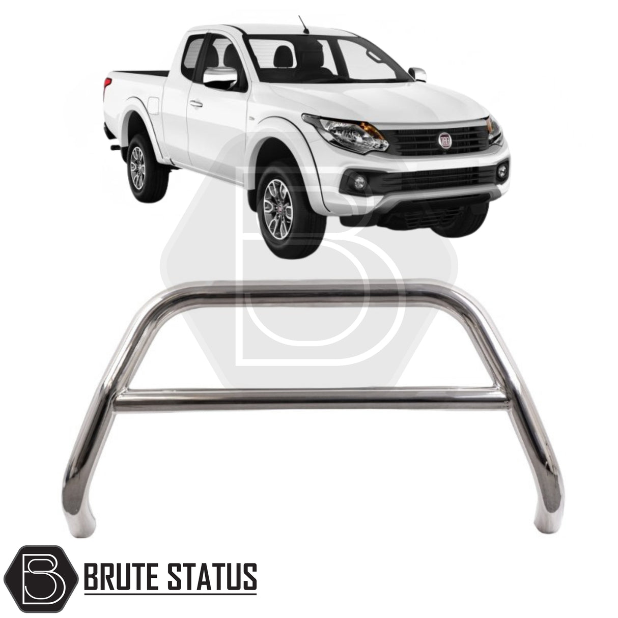 Fiat Fullback 2015-2019 A-Bar (Nudge Bar) Chrome
