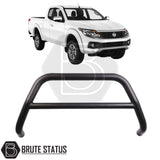 Matte Black A-Bar nudge bar for Fiat Fullback pickup truck (2015–2019), designed for bumper protection and enhanced styling.