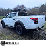 High-Quality Wide Wheel Arch Extensions – Overland Extreme kit for double cab models, durable ABS construction, rubber interface against paintwork, CAD-tailored for perfect fit, UV-stable, all installation components included, optional drilling may be required for extra fixing points.