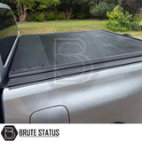 Black manual roller shutter for volkswagen amarok 2010-2022 pickup truck. Durable, high-quality design for secure cargo protection and easy manual operation