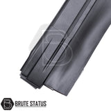 Black manual roller shutter for nissan navara D40 2005-2015 pickup truck. Durable, high-quality design for secure cargo protection and easy manual operation