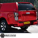 Maxus T90EV RS canopy solid sided design with glazed rear window and remote locking for secure commercial pickup storage