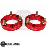 Mercedes X-Class front suspension lift spacers 32mm anodised aluminium shock spacers designed for approximately 2 to 2.5 inch lift with rear spacers