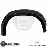 Mercedes X-Class 2017-2020 riveted style wide arch kit in gloss black, aftermarket fender flare upgrade for rugged off-road styling.