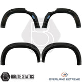 Gloss black Mercedes X-Class fender flare kit, designed to deliver a bold wide body appearance for 2017-2020 models.