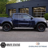 Mercedes X-Class wheel arch extension set featuring Overland Extreme styling, cosmetic rivets and protective rubber seal edging.