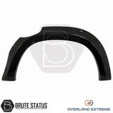 Mercedes X-Class riveted overfender kit in gloss black, precision-fit wheel arch flares for Double Cab pickup trucks.