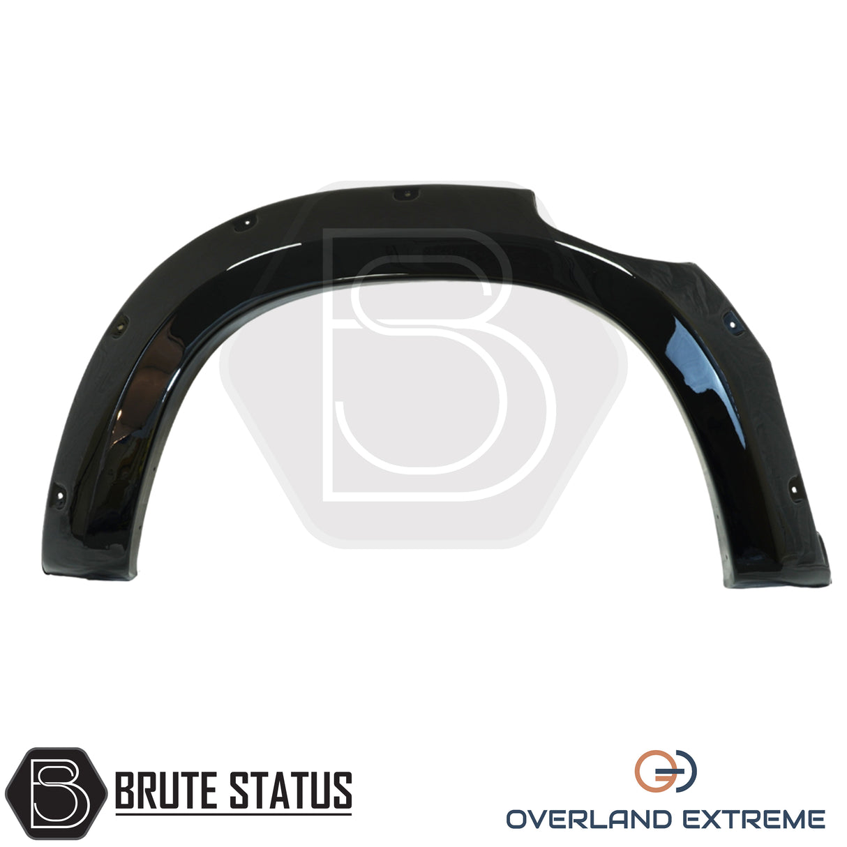 Aftermarket Mercedes X-Class 2017-2020 gloss black wheel arch extensions, designed for overland and adventure vehicle builds.