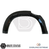 Aftermarket Mercedes X-Class 2017-2020 gloss black wheel arch extensions, designed for overland and adventure vehicle builds.