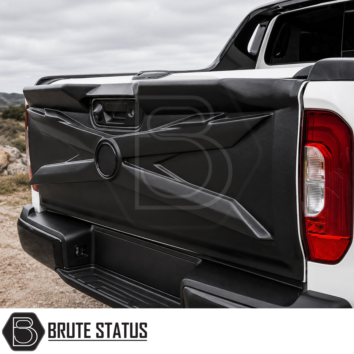 Mercedes X-Class tailgate trim protector in matte black featuring high-strength ABS construction, UV resistance and factory-style fitment
