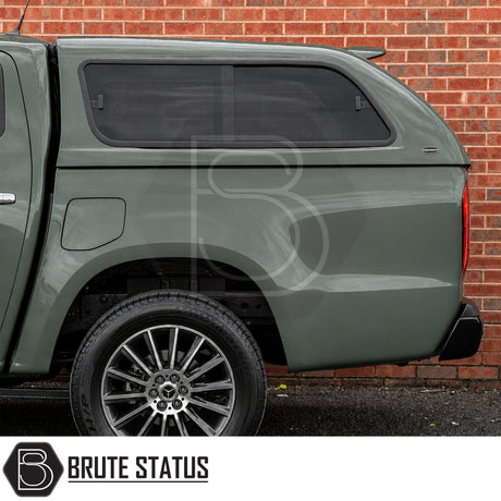 Mercedes X-Class hardtop canopy remote locking Truckman GLS secure pickup bed storage with sliding windows