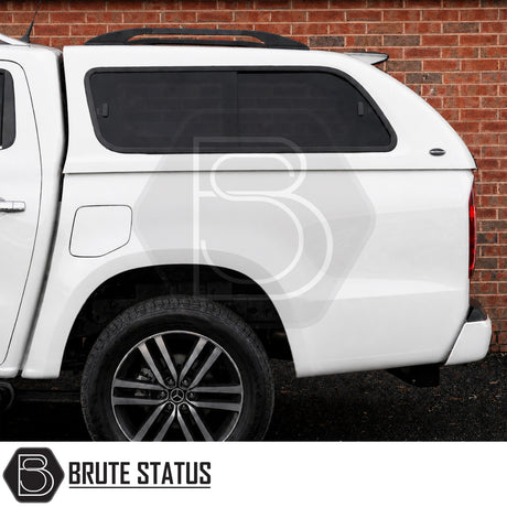 Truckman GLS canopy for Mercedes X-Class 2017-2020 cab height hardtop with roof bars sliding windows and remote central locking