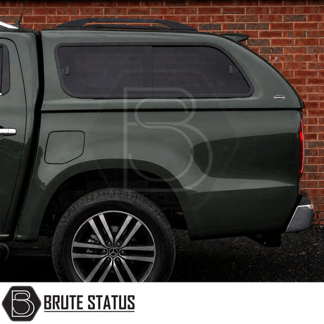 Truckman GLS canopy Mercedes X-Class 2017-2020 vinyl lined interior LED light heated rear window and roof bars