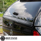 Mercedes X-Class 2017-2020 Truckman Grand Hardtop Canopy with remote locking on a black Mercedes van, showcasing a Brute Status tailgate guard.