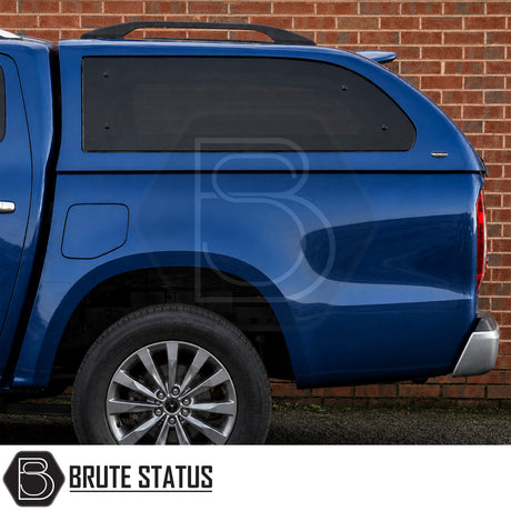 Mercedes X-Class pickup canopy 2017-2020 premium hardtop with roof bars remote locking and carpet lined interior for secure storage