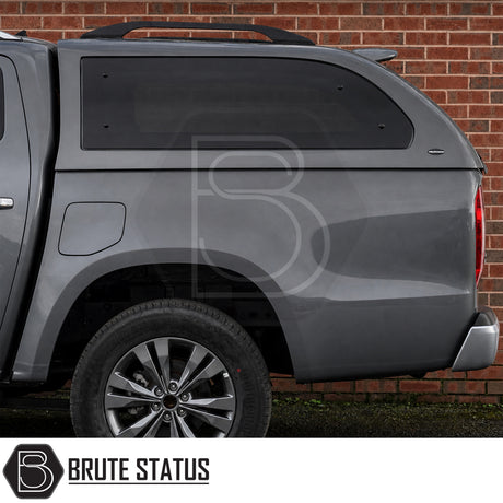 Mercedes X-Class 2017-2020 cab height hardtop canopy with roof bars remote locking and wide rear access for easy loading