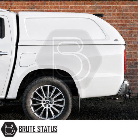 Mercedes X-Class L-Series canopy solid sided design with remote central locking for secure work truck storage and theft protection