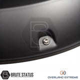 Matte black Mercedes X-Class wide arch extensions for 2017-2020 models, premium Overland Extreme wheel arch flare kit for Double Cab pickups.