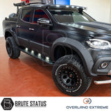 Premium Mercedes X-Class 2017-2020 overfender kit, Overland Extreme wide wheel arch flares with vehicle-specific CAD-engineered fitment.