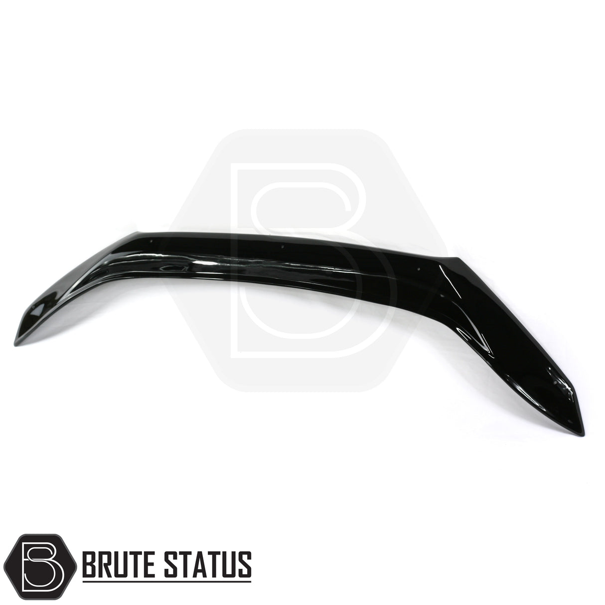 Mercedes X-Class 2017-2020 bonnet guard and wind deflectors set – durable black acrylic bundle for style, protection, and all-weather driving.