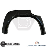 Mercedes X-Class Double Cab gloss black wheel arch extensions, smooth overfender styling kit designed for 2017-2020 models.