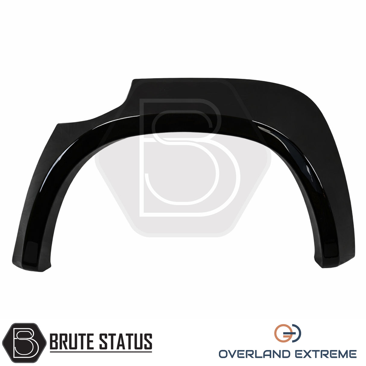 Mercedes X-Class 2017-2020 gloss black fender flare kit with smooth finish, engineered for superior fit and rugged styling.