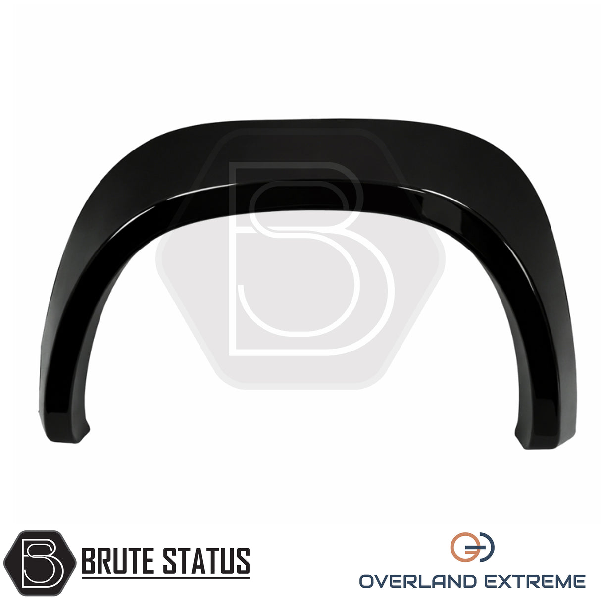 Mercedes X-Class smooth overfender kit in gloss black, precision-fit wheel arch flares for Double Cab pickup trucks.
