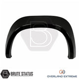 Mercedes X-Class smooth overfender kit in gloss black, precision-fit wheel arch flares for Double Cab pickup trucks.