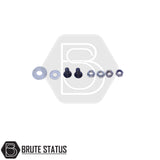 Tailgate damper kit for Mitsubishi L200 featuring a shock absorber for smooth, controlled lowering of the tailgate. Allows one-handed operation and reduces risk of injury or damage. Kit includes hardware, requires one small hole to be drilled, and is designed for easy DIY installation.
