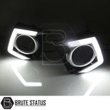 Mitsubishi L200 Series 5 LED daytime running light surrounds OEM fit