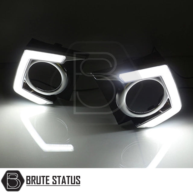 Mitsubishi L200 Series 5 LED daytime running light surrounds OEM fit