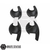 Mitsubishi L200 Series 5 2015-2019 matte black ABS door handle insert kit with four fade resistant exterior styling trims