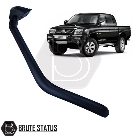 Mitsubishi L200 1996-2006 Series 3 (K74) Raised Air Intake Snorkel with a black handle, designed for durability and heavy-duty off-road performance. 