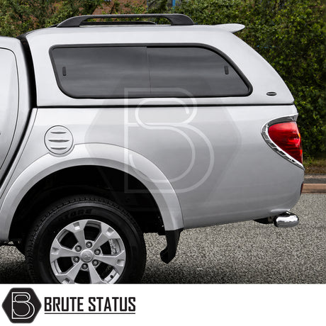 Mitsubishi L200 GLS hardtop canopy with sliding windows for airflow ventilation and easy access to the load bed