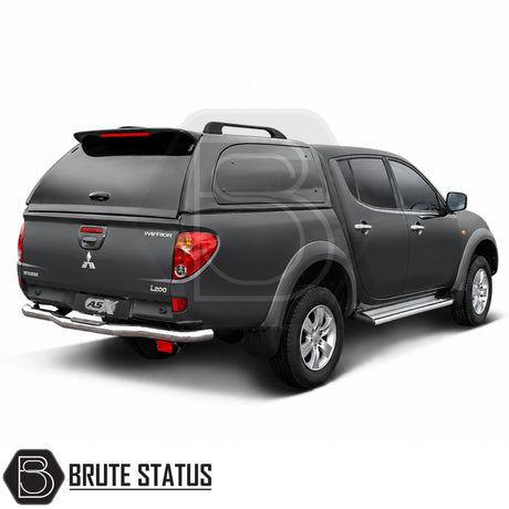 Mitsubishi L200 hardtop canopy with pop out side windows and sliding bulkhead window for airflow and ventilation