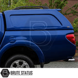 Truckman L-Series Mitsubishi L200 Series 4 Long Bed canopy with secure solid side panels and luxury interior finish
