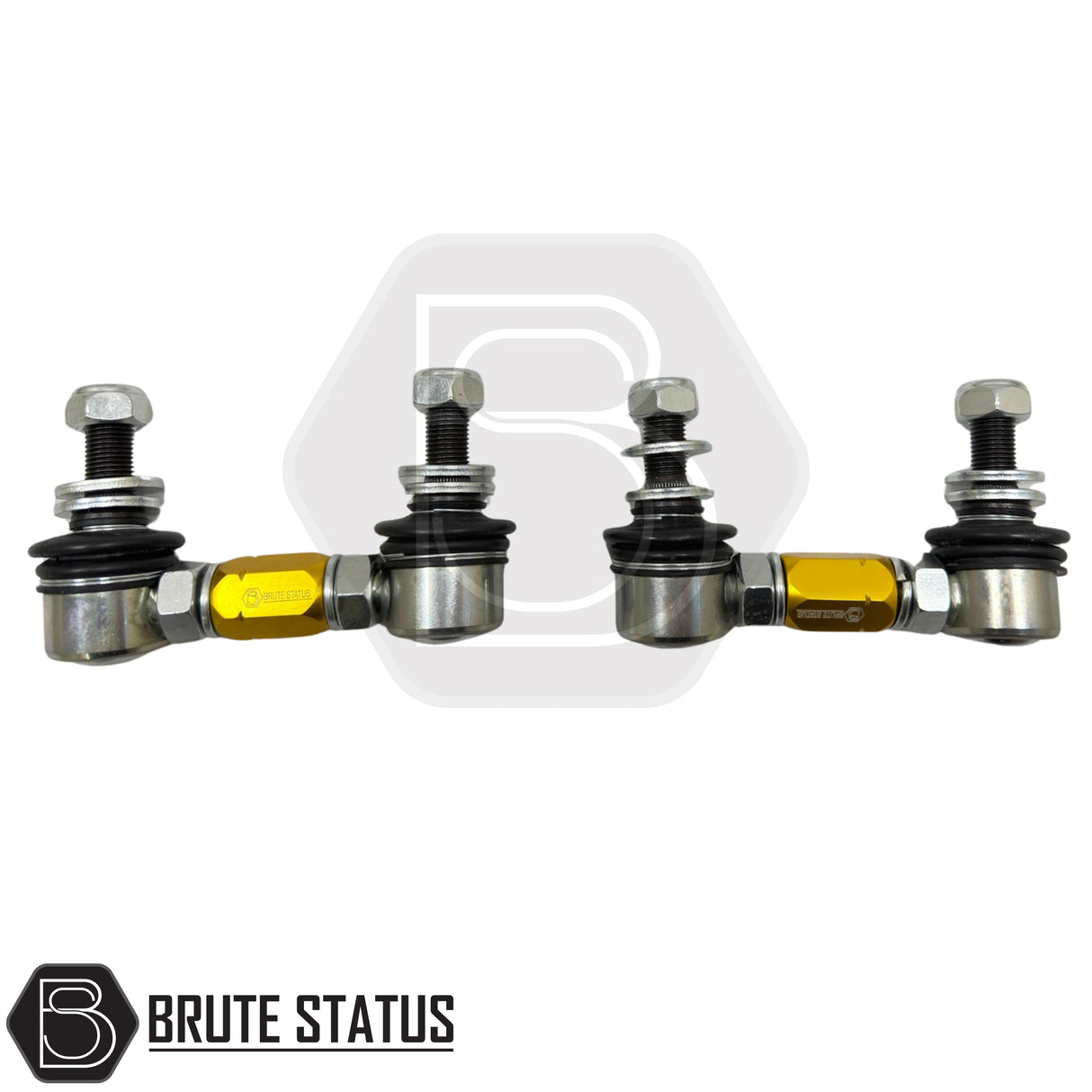 Mitsubishi L200 2015-2024 sway bar drop links, heavy-duty adjustable design with large ball joints, reduces flex and maintains ride performance.