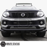 Mitsubishi L200 Series 5 2015–2019 Premium Black Acrylic Bonnet Guard and Wind Deflectors Set – 4-Piece Front & Rear Window Deflectors with Aerodynamic, Scratch-Resistant Design