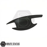 Mitsubishi L200 MK5 2015-2019 matte black door handle insert covers with durable fade resistant ABS construction and easy adhesive fitment