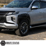Mitsubishi L200 Series 6 2019+ wide fender flares AdBlue compatible black ABS wheel arch extensions