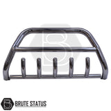 Stainless steel city bar for 2016-2020 Toyota Hilux, enhances truck appearance and bumper protection; easy DIY installation with no drilling required, includes all fittings and TÜV certified.