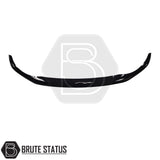 Acrylic black bonnet guard for Nissan Navara, made from strong ABS plastic with an aerodynamic design, helping protect the bonnet and windscreen from bugs and stone chips, rust and fade resistant, easy to fit with all brackets included and pre-assembled.